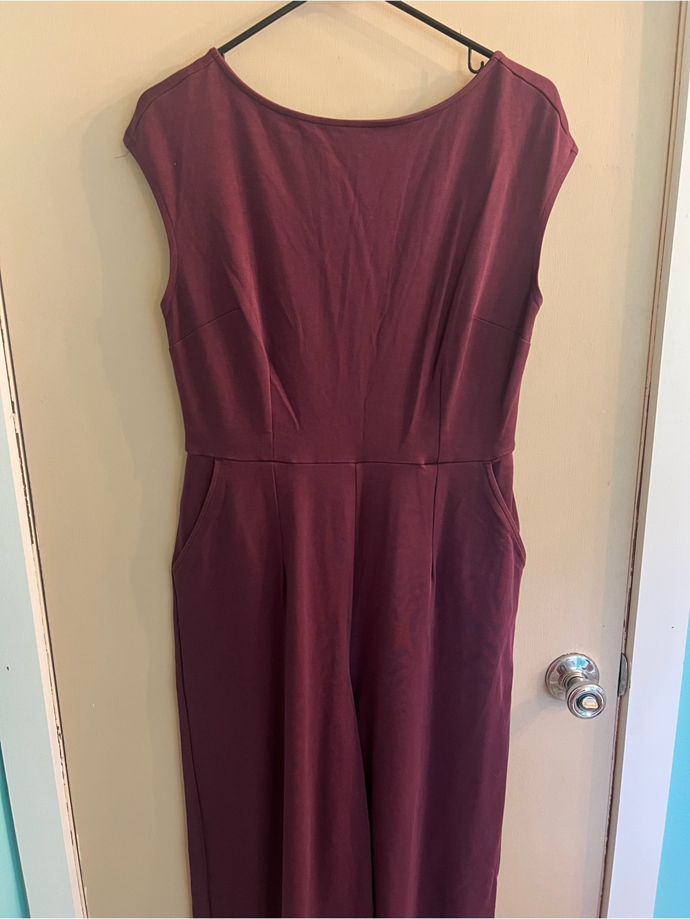 Old Navy Burgundy Cap sleeve Jumpsuit